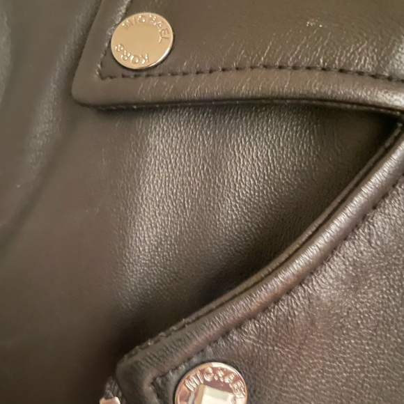 MICHAEL KORS small LEATHER biker jacket - Picture 7 of 7